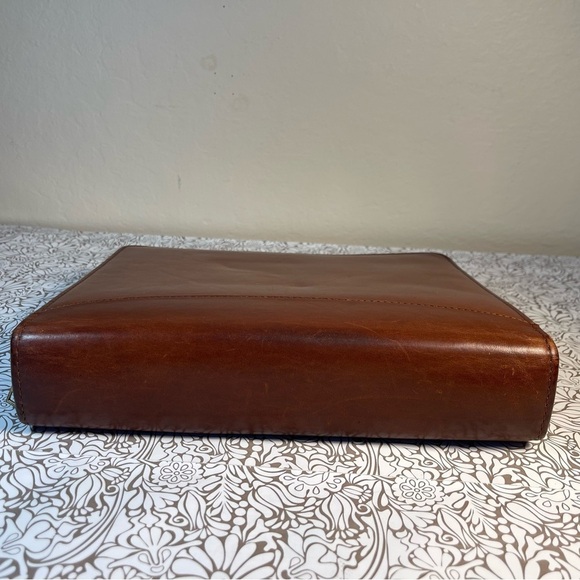 Franklin Quest Full Grain Aniline Leather Made in the USA Binder - Picture 5 of 15